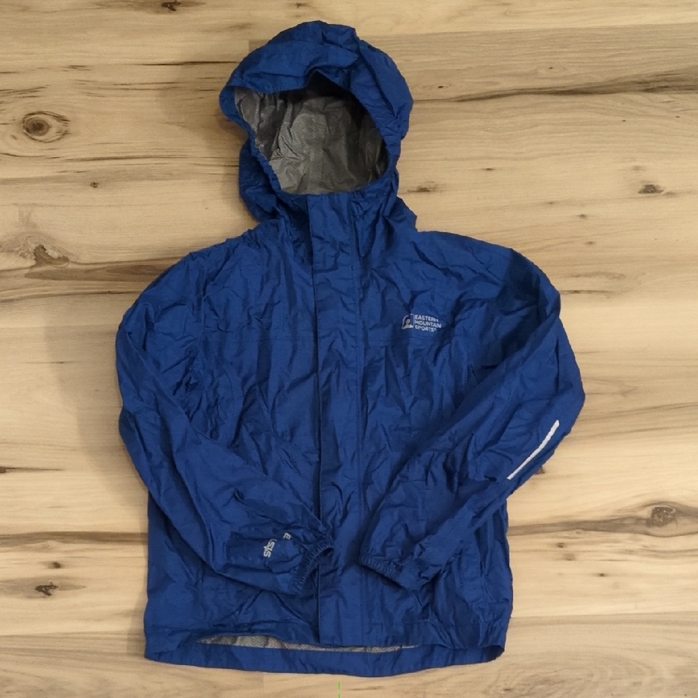 EUC Eastern Mountain Sports Kids Raincoat Blue Size Small